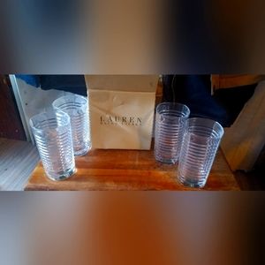 Laurn Ralph Lauren highball glasses